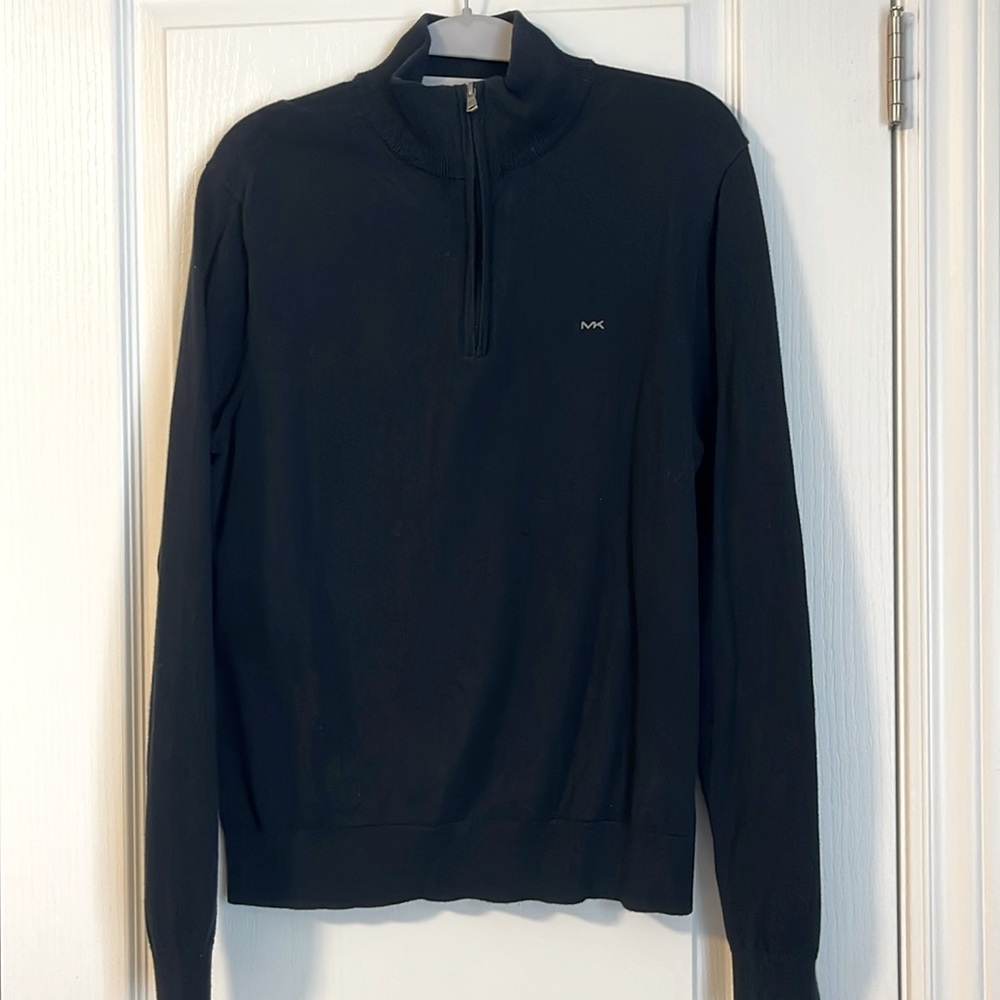 Michael Kors half zip men’s sweater.